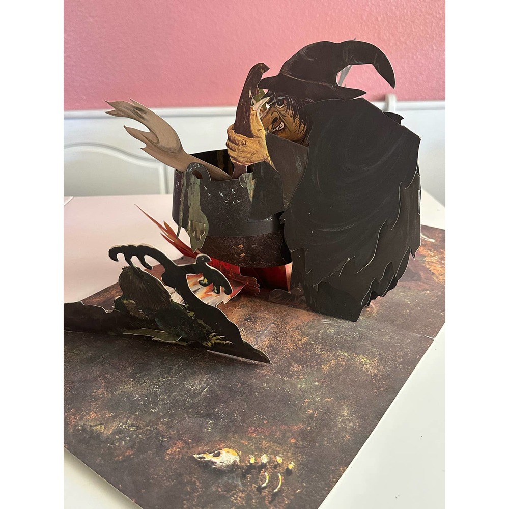 Vintage Witch Pop up Table decoration Hallmark 10" tall w/original pkg Halloween - Picture 8 of 16